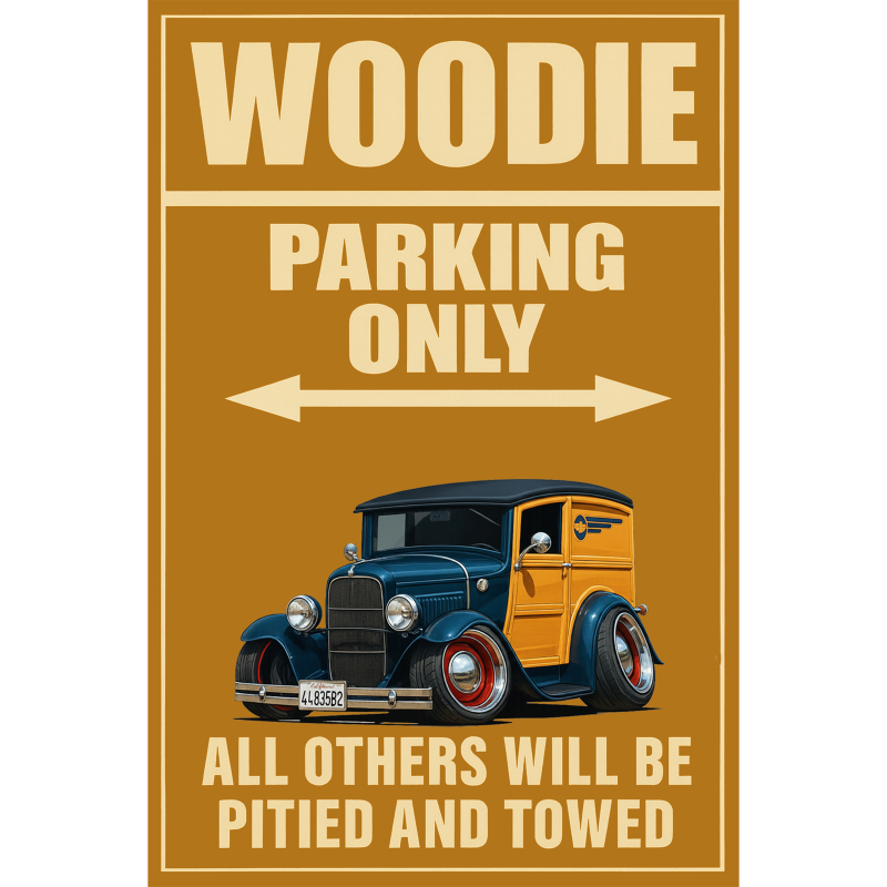 44835B2 (CA) Sign - Woodie Parking Only