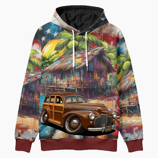 46A117 (CA) Woodie Hoodie - Patriotic