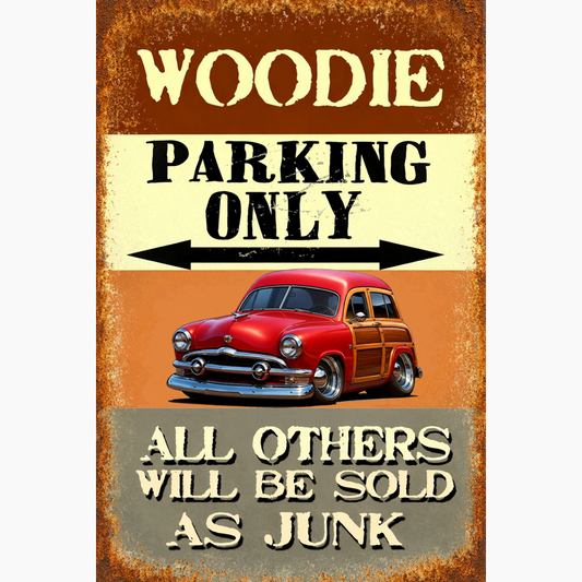 48G714 (CA) Sign - Woodie Parking Only II