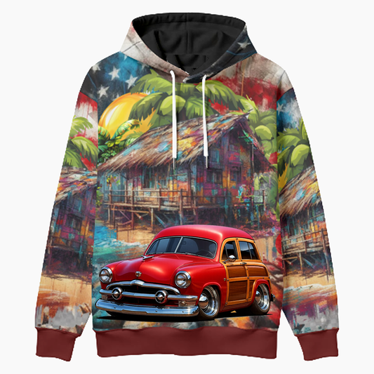 48G714 (CA) Woodie Hoodie - Patriotic
