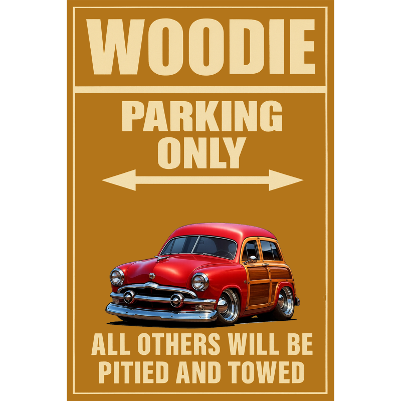 48G714 (CA) Sign - Woodie Parking Only