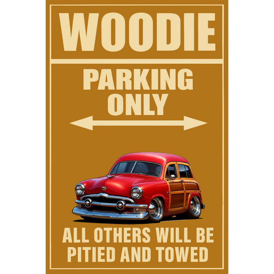 48G714 (CA) Sign - Woodie Parking Only