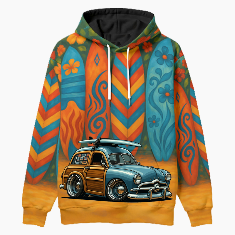 49WUDEE (CA) Woodie Hoodie - Surfboard