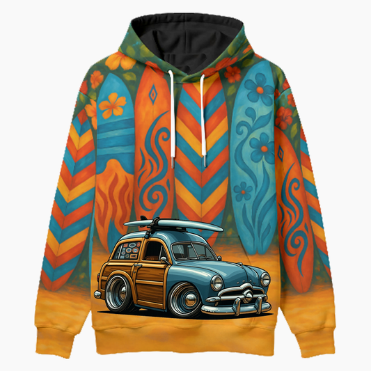 49WUDEE (CA) Woodie Hoodie - Surfboard