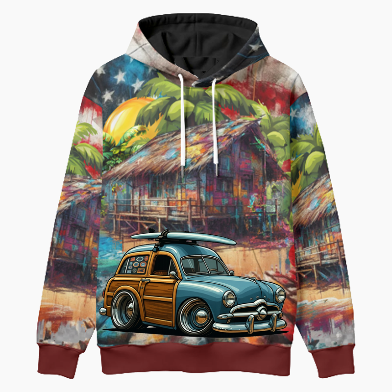 49WUDEE (CA) Woodie Hoodie - Patriotic