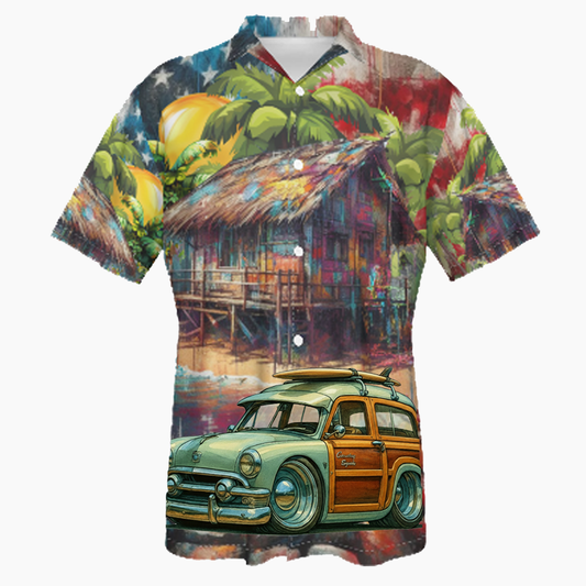 4A41040 (CA) Hawaiian Shirt - Patriotic