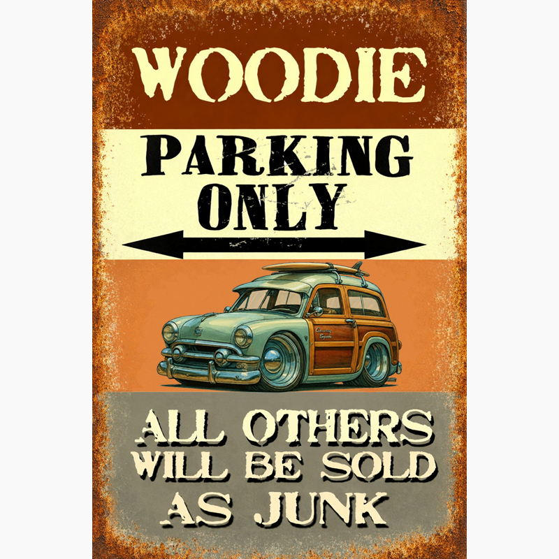 4A41040 (CA) Sign - Woodie Parking Only II