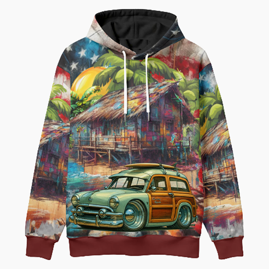 4A41040 (CA) Woodie Hoodie - Patriotic