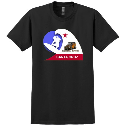 4A8233 (CA) T-Shirt WoW Santa Cruz California Surfer