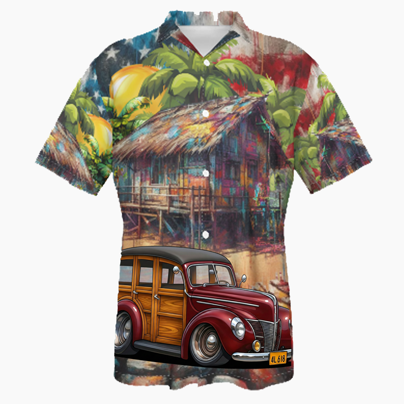 4L618 (CA) Hawaiian Shirt - Patriotic