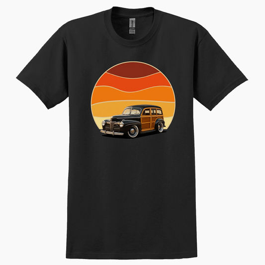 4PUN873 (CA) T-Shirt - Woodie Sunrise