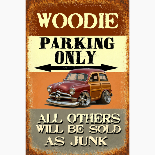 4T9WOOD (CA) Sign - Woodie Parking Only II