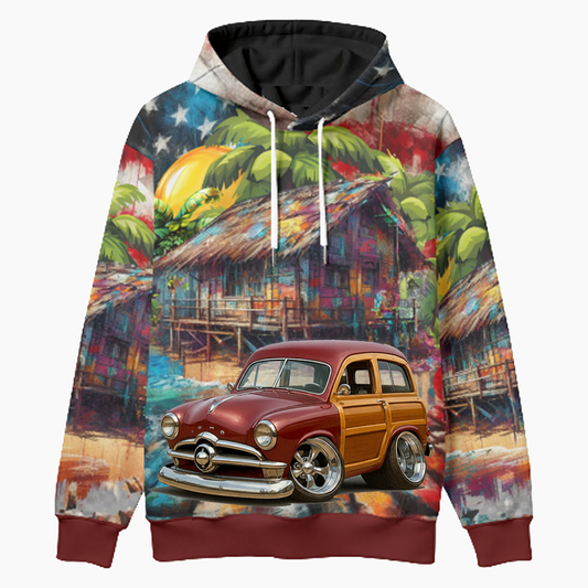 4T9WOOD (CA) Woodie Hoodie - Patriotic