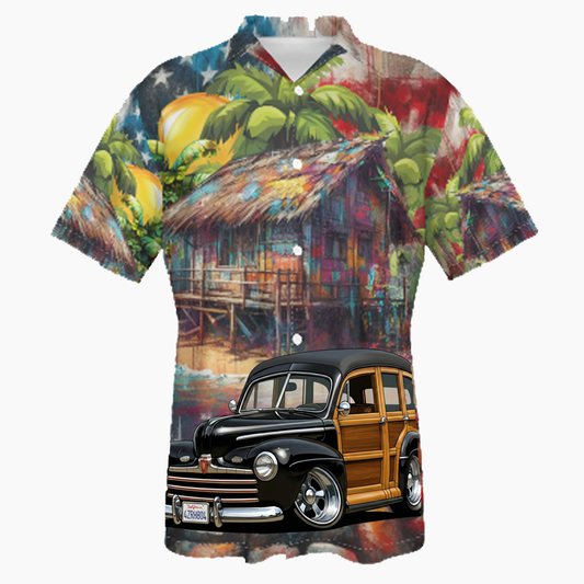 4ZRH804 (CA) Hawaiian Shirt - Patriotic