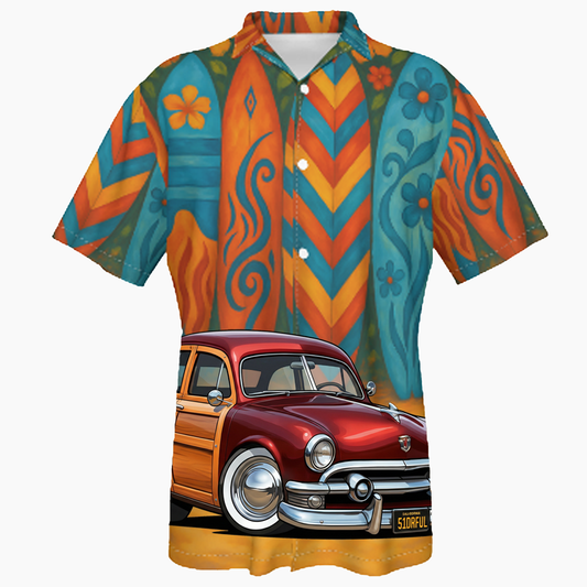 51DRFUL (CA) Hawaiian Shirt - Surfboard