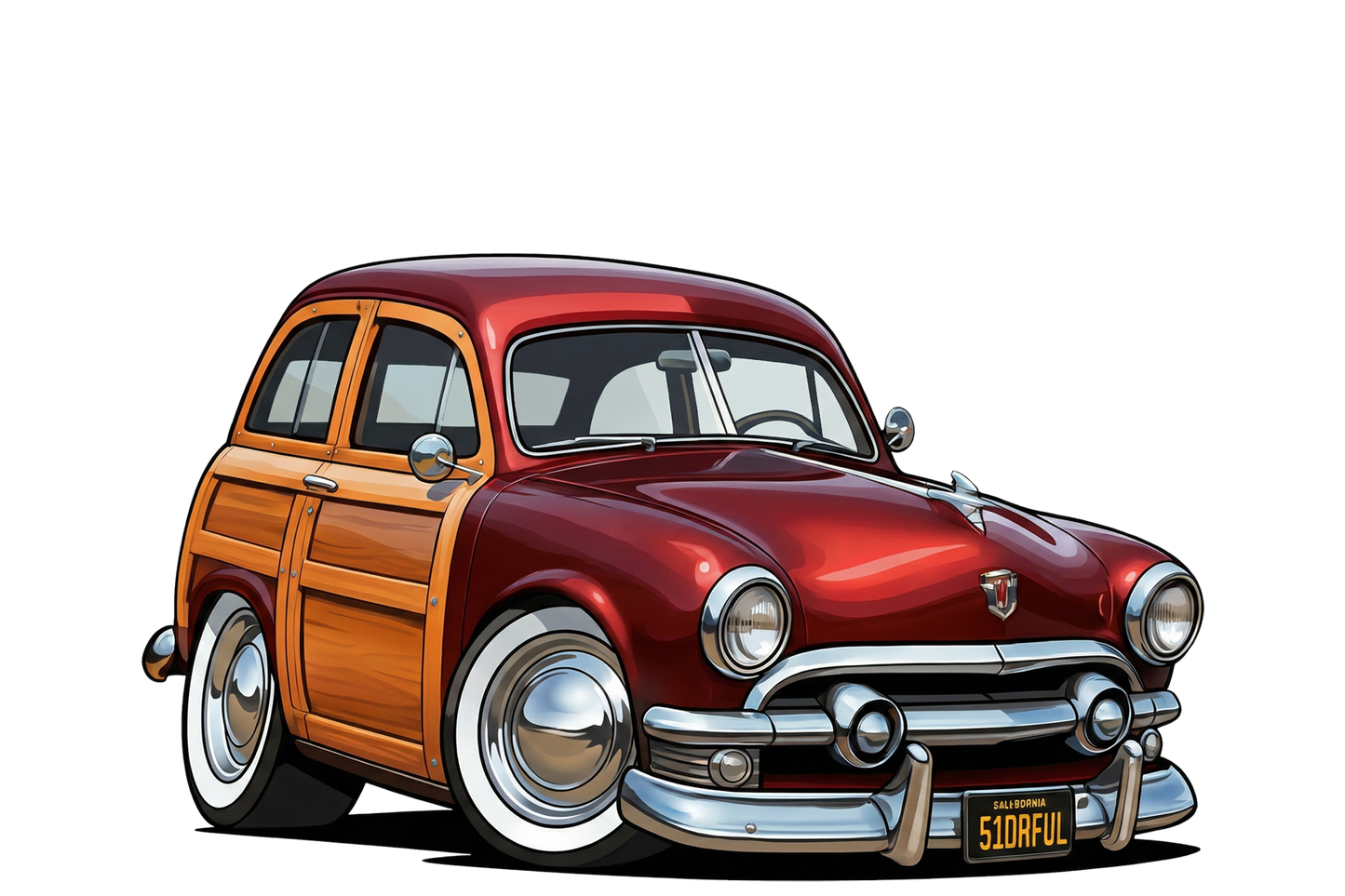 51DRFUL (CA) Sign - Woodie Parking Only II