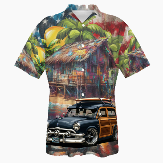 51WOODE (NV) Hawaiian Shirt - Patriotic