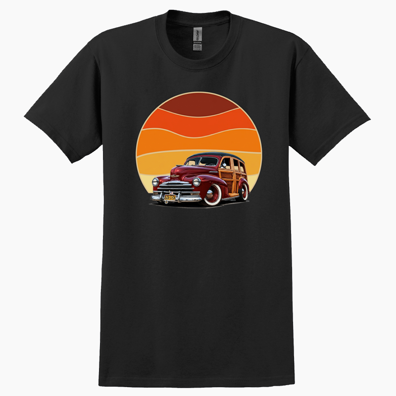 56B5754 (CA) T-Shirt - Woodie Sunrise