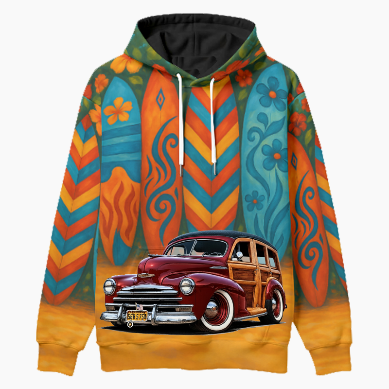 56B5754 (CA) Woodie Hoodie - Surfboard