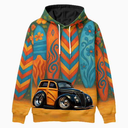 5BIY336 (CA) Woodie Hoodie - Surfboard