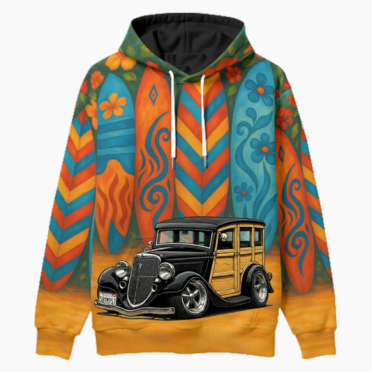 5BYM957 (CA) Woodie Hoodie - Surfboard