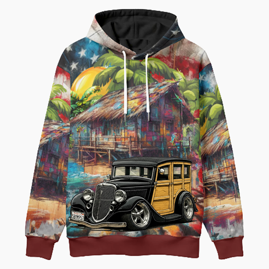 5BYM957 (CA) Woodie Hoodie - Patriotic