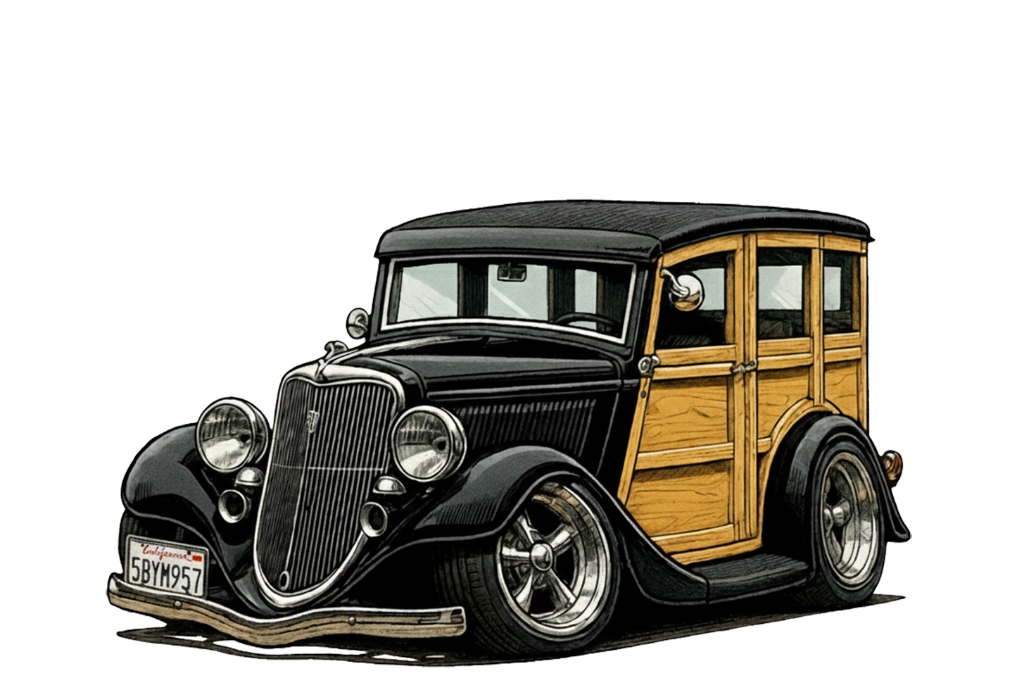 5BYM957 (CA) T-Shirt - Tropical Woodie