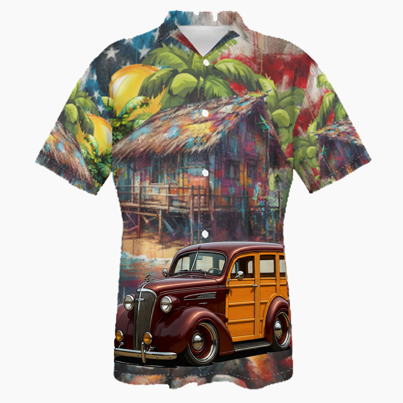 5CZX655 (CA) Hawaiian Shirt - Patriotic