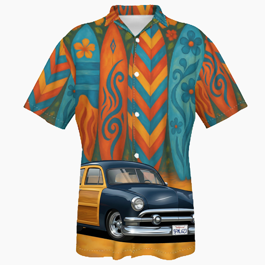 5FML623 (CA) Hawaiian Shirt - Surfboard
