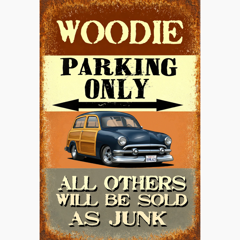5FML623 (CA) Sign - Woodie Parking Only II