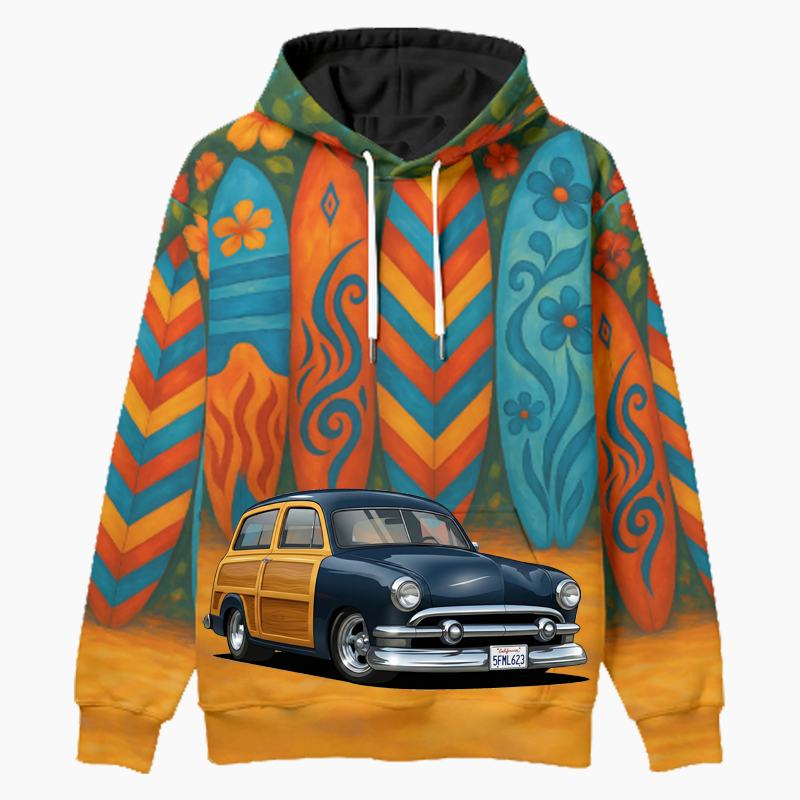 5FML623 (CA) Woodie Hoodie - Surfboard