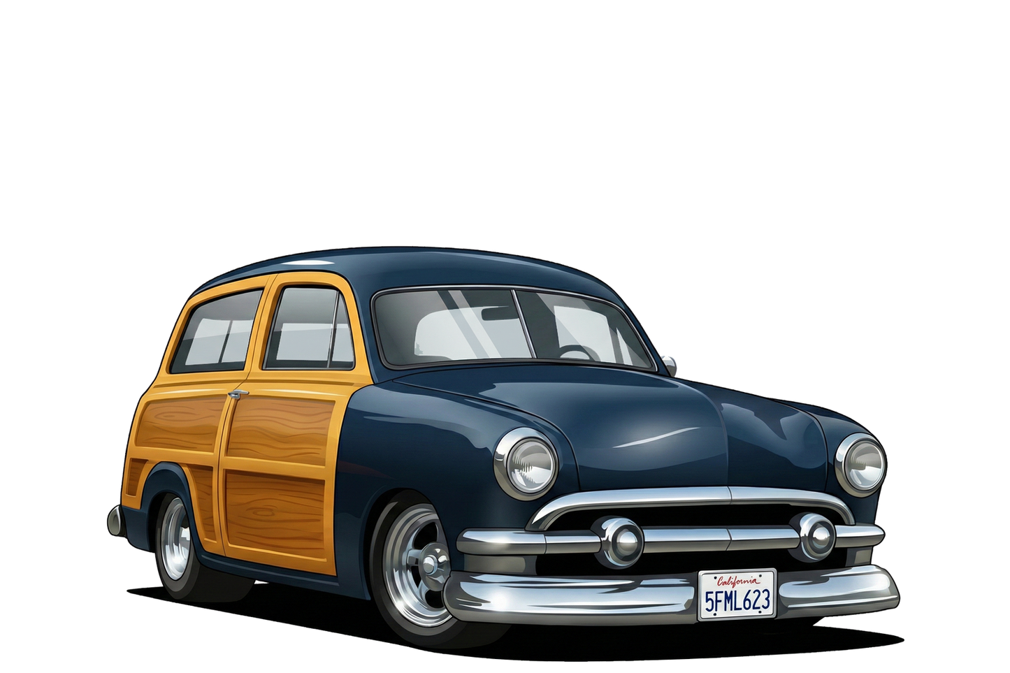 5FML623 (CA) Sign - Woodie Parking Only II