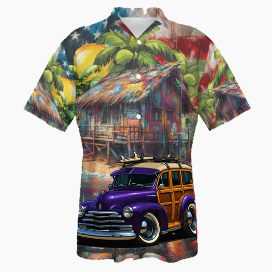 5GBR330 (CA) Hawaiian Shirt - Patriotic