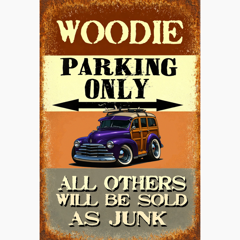 5GBR330 (CA) Sign - Woodie Parking Only II