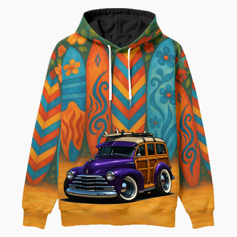 5GBR330 (CA) Woodie Hoodie - Surfboard