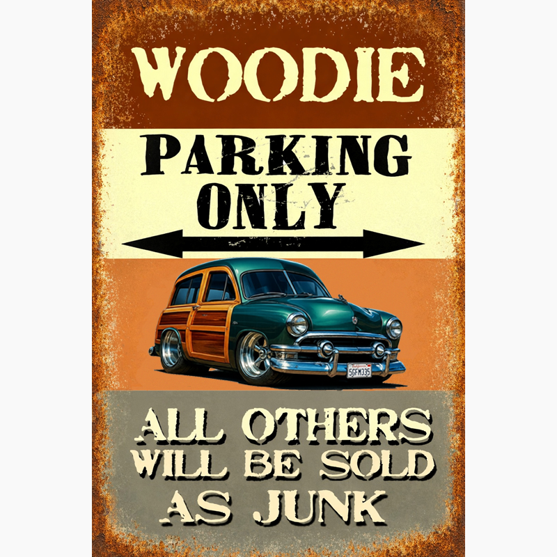 5GFM335 (CA) Sign - Woodie Parking Only II