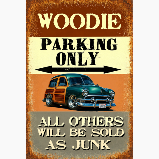5GFM335 (CA) Sign - Woodie Parking Only II