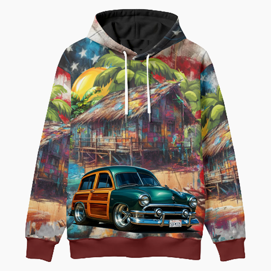 5GFM335 (CA) Woodie Hoodie - Patriotic