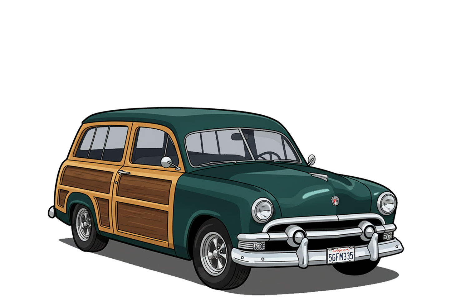 5GFM335 (CA) Sign - Woodie Parking Only II