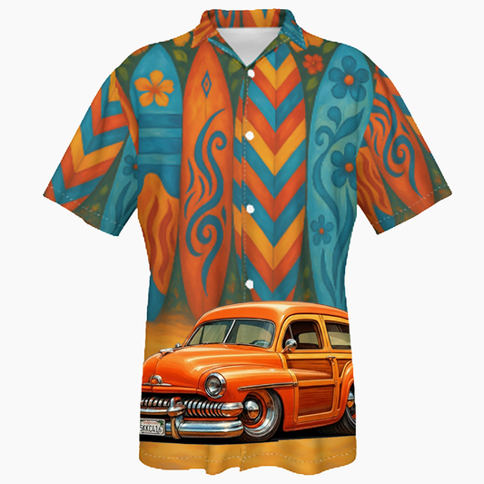 5KKC416 (CA) Hawaiian Shirt - Surfboard