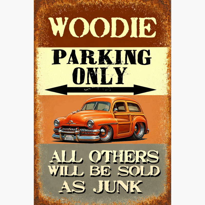 5KKC416 (CA) Sign - Woodie Parking Only II