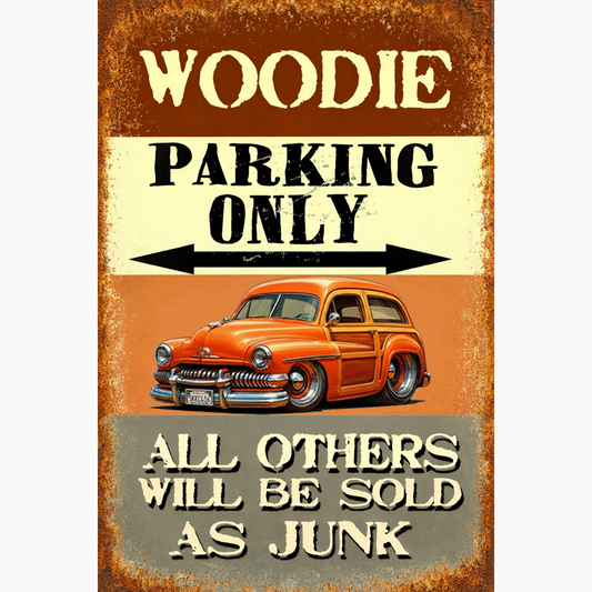 5KKC416 (CA) Sign - Woodie Parking Only II