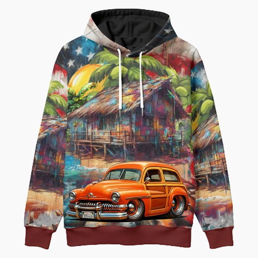 5KKC416 (CA) Woodie Hoodie - Patriotic