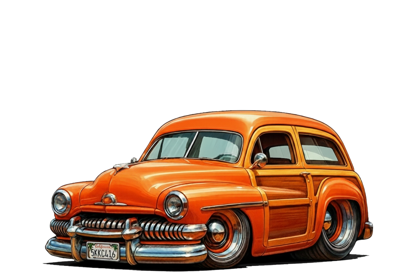 5KKC416 (CA) Sign - Woodie Parking Only II
