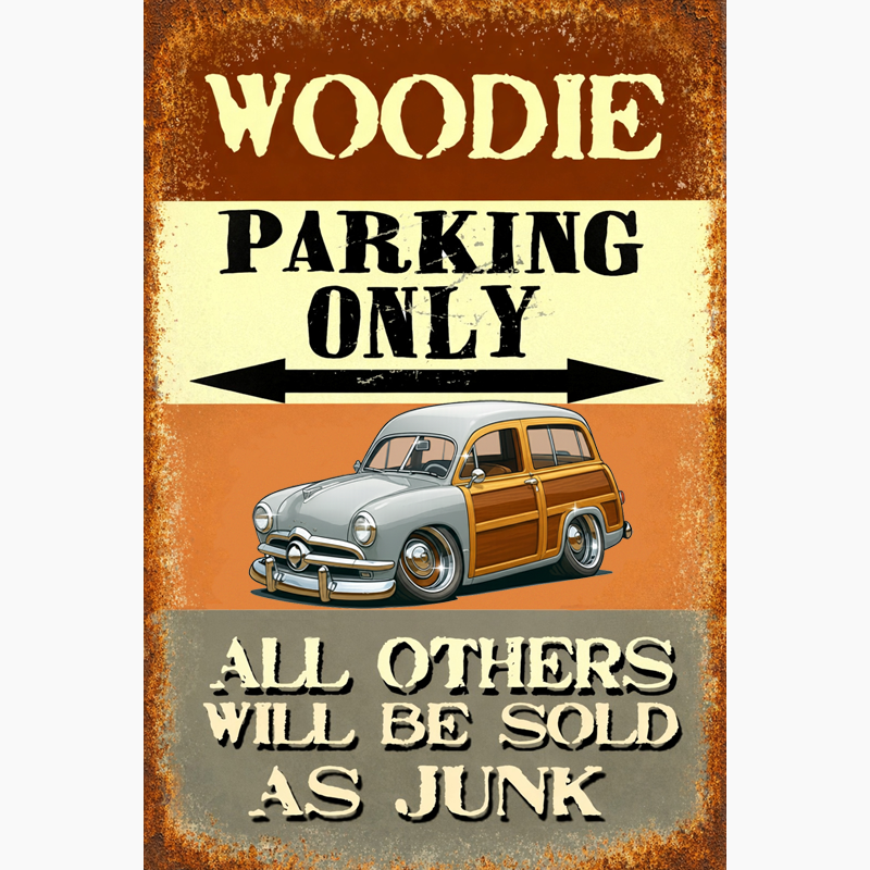 5MML913 (CA) Sign - Woodie Parking Only II