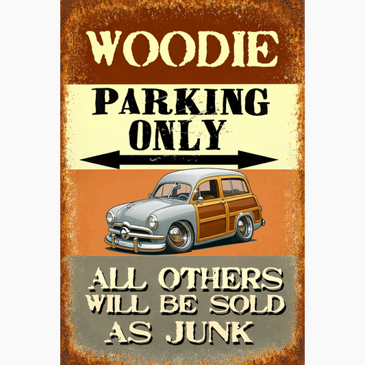 5MML913 (CA) Sign - Woodie Parking Only II