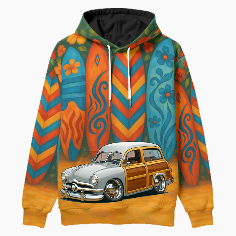 5MML913 (CA) Woodie Hoodie - Surfboard