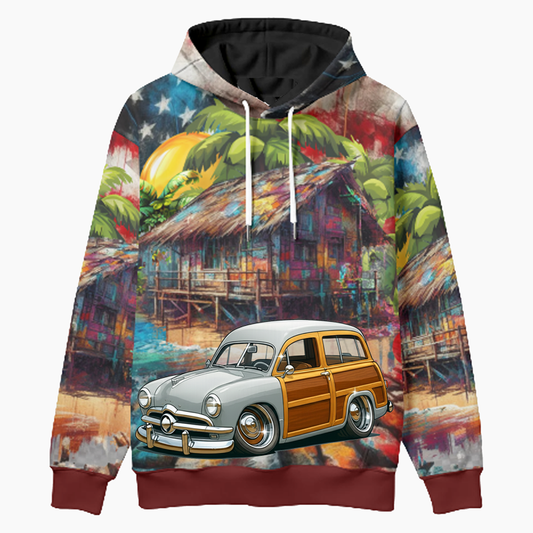 5MML913 (CA) Woodie Hoodie - Patriotic