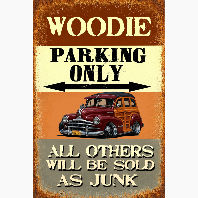 5U4145 (CA) Sign - Woodie Parking Only II
