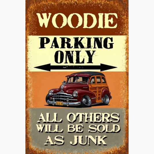 5U4145 (CA) Sign - Woodie Parking Only II